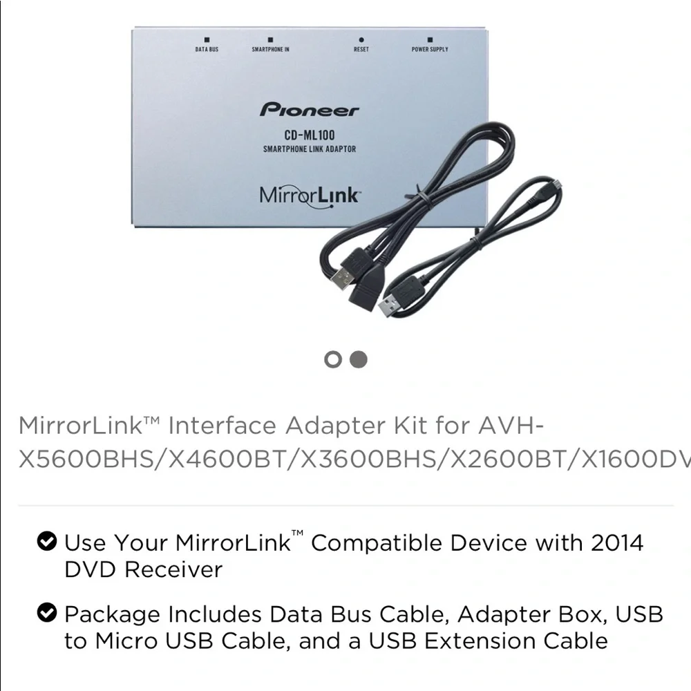 Pioneer CD-ML100 Smartphone link adaptor; Brand new!❤️